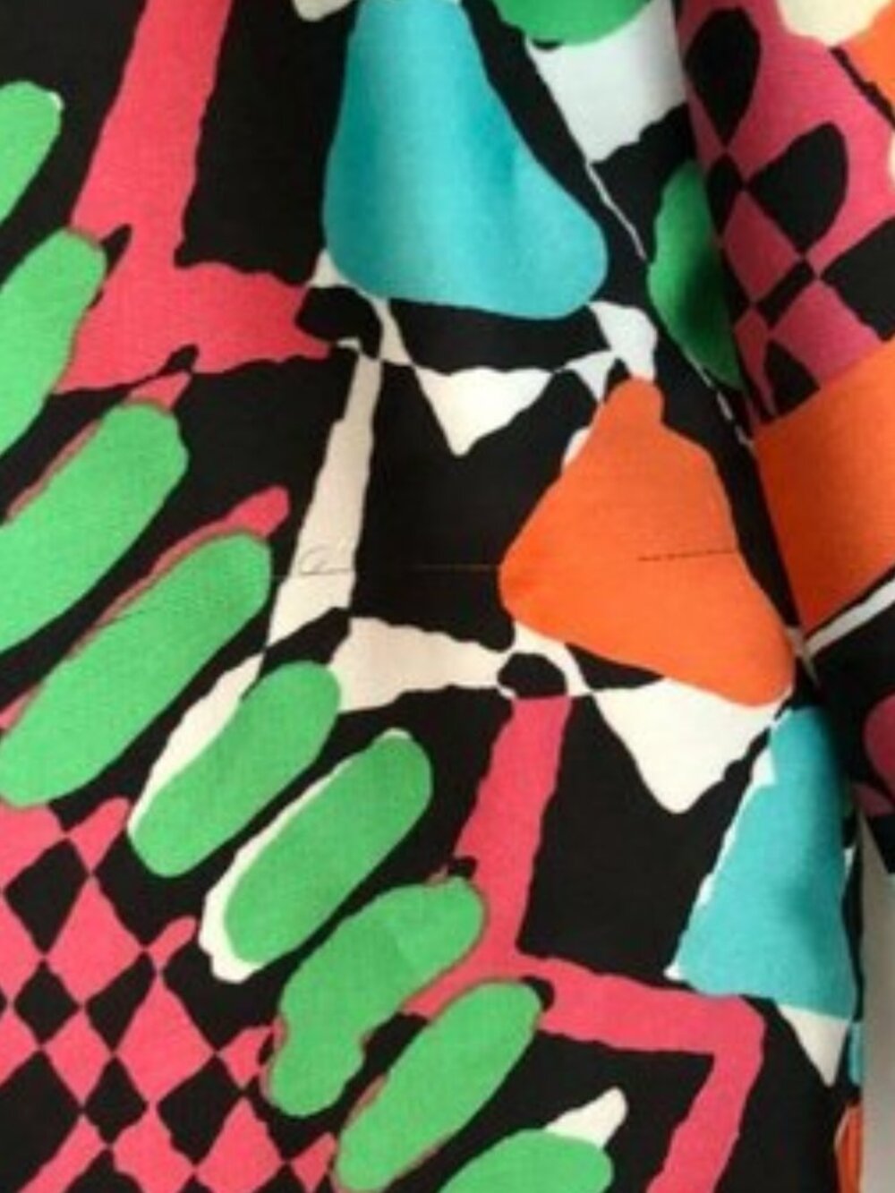 NEW NWT ALEXIA ADMOR 3/4 Sleeve Chemise Dress Pink Blue Orange Aztec Boho Slip M - Picture 9 of 10